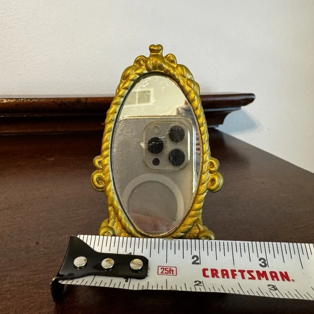 Miniature Advertising Coca Cola Standing Mirror 3 5/8